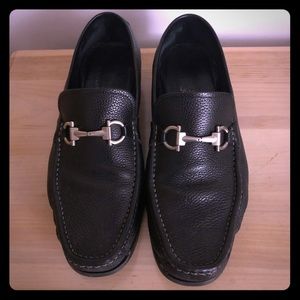 Ferragamo magnifico Black grain loafers